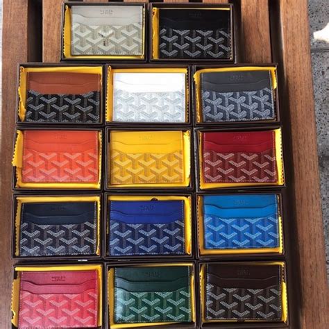 goyard cardholder colors|goyard card holder white.